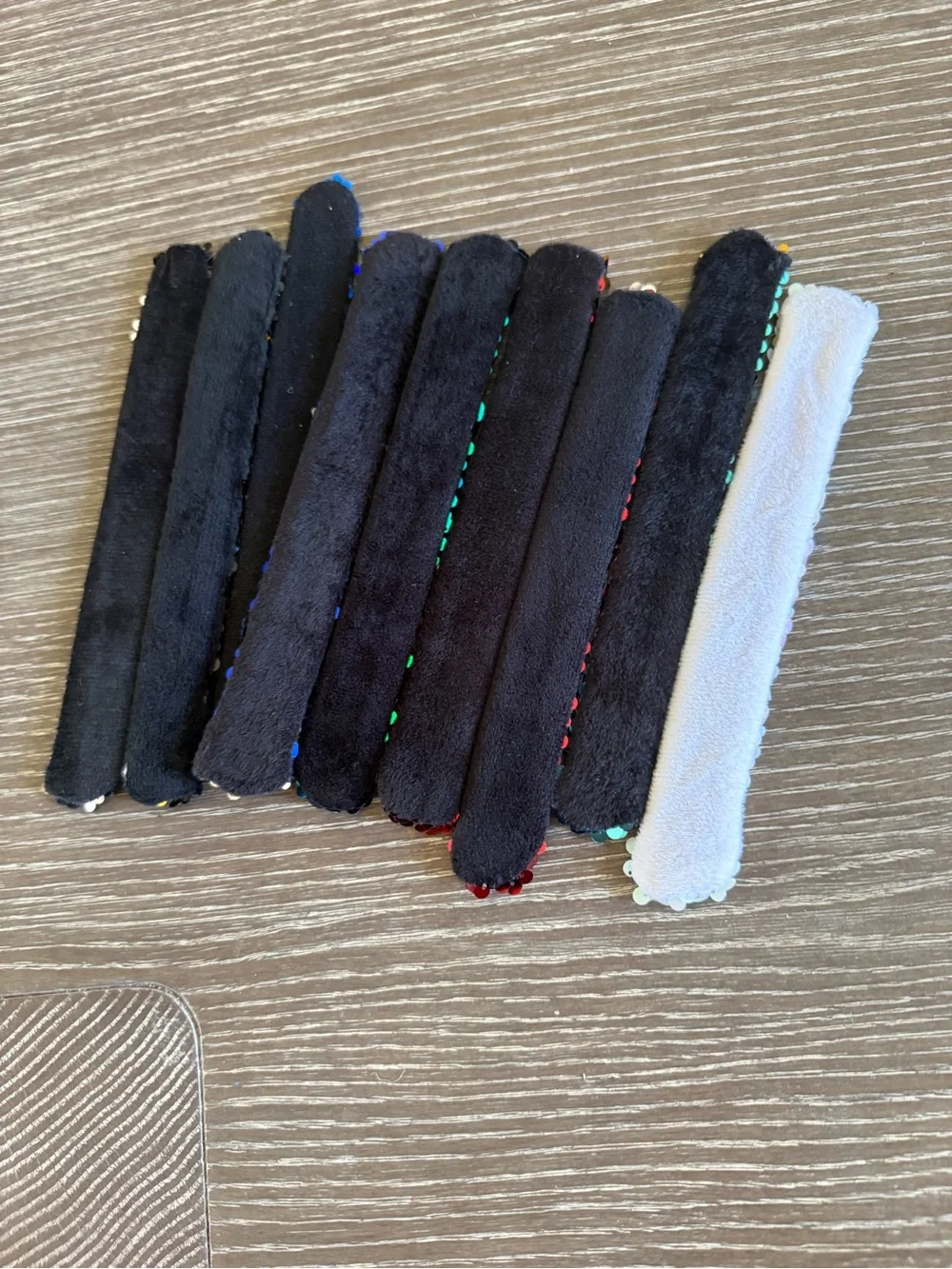 NWOT 9 Sequin Slap Bracelets for Kids party favor